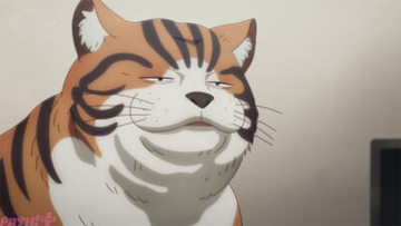 アニメ『令和のダラさん』筆木の飼い猫アラレは、独り身の主人を心配してダラさんに相談する。第十一怪「禁断の肝試し」あらすじ＆先行カット