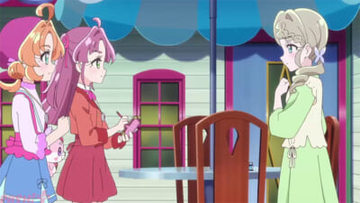 アニメ『名探偵プリキュア！』あんなはみくるに連れられて「名探偵プリキュアの先輩」がいるというキュアット探偵事務所に向かう。第2話「天才登場！その名はジェット先輩！」あらすじ＆先行カット