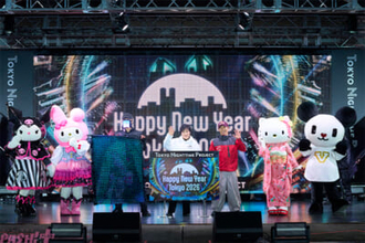 初音ミクやキティちゃんたちが2026年のカウントダウンをお祝い！ 「Happy New Year Tokyo 2026」オフィシャルレポートが到着