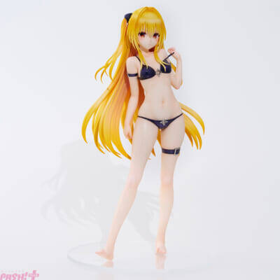 恥嫌感を込めたヤミちゃんらしい表情もまた魅力的…！ 『ToLOVEる－とらぶる－ダークネス 水着シリーズ 「金色の闇」 1/4サイズ』が予約受付中
