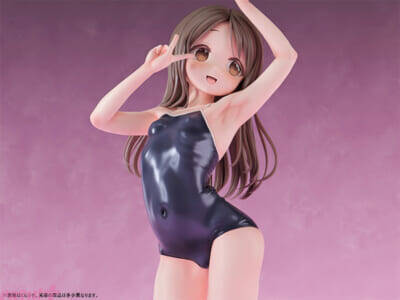 ふっくらとしたお腹のラインはキケンな魅力…！ 元気いっぱいのスク水部「小花りな」がフィギュアで新登場