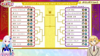 【にじポケ1on1】笹木咲やフレン・E・ルスタリオに3SKMなど22名のライバーが参加！ 「にじさんじポケモン1on1決定戦」出場ライバーやルール、パートナーポケモンが発表
