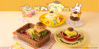 【サンリオ】ポムポムプリンのかわいいメニュー＆グッズが満載！ 30周年をお祝いする「ポムポムプリンのおうちこもりカフェ」が期間限定でオープン