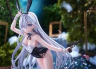 華奢な体にフィットしたバニースーツは大胆に開いた胸元から目が離せない…！ アニメ『死亡遊戯で飯を食う。』幽鬼が《キャンドルウッズ》のバニースーツ姿でフィギュア化