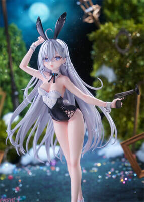 華奢な体にフィットしたバニースーツは大胆に開いた胸元から目が離せない…！ アニメ『死亡遊戯で飯を食う。』幽鬼が《キャンドルウッズ》のバニースーツ姿でフィギュア化