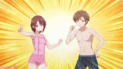 アニメ『お隣の天使様にいつの間にか駄目人間にされていた件2』水着姿の真昼がカワイイ…！ 第2話「夏休みの始まり」先行カットが公開