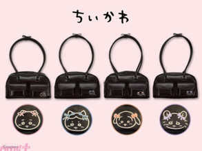 【ちいかわ】リボンをつけたちいかわたちの刺繍がかわいすぎる…！ おでかけにピッタリな『ちいかわ ボストンバッグ』が新登場