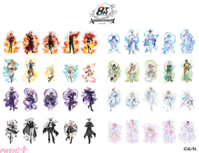 【にじさんじ】8周年撮りおろしビジュアル使用の特典やグラッテコラボも！ 「にじさんじ 8th Anniversary フェア in animate」が開催