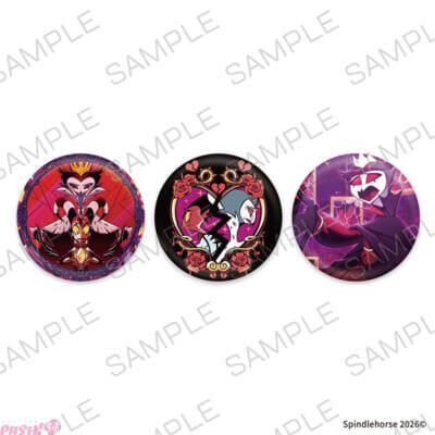 アニメ『HELLUVA BOSS(ヘルヴァ・ボス)』限定缶バッジがもらえるフェアがアニメイト通販で開催！ 作中のエピソードをモチーフにしたアクリルスタンドも登場