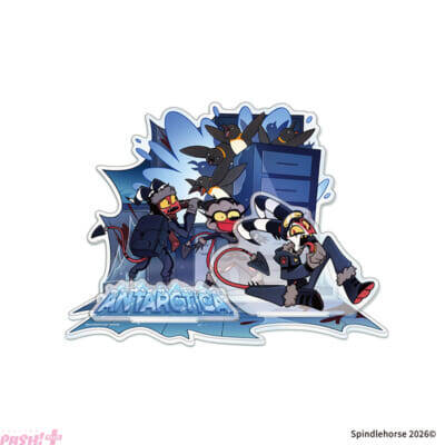 アニメ『HELLUVA BOSS(ヘルヴァ・ボス)』限定缶バッジがもらえるフェアがアニメイト通販で開催！ 作中のエピソードをモチーフにしたアクリルスタンドも登場