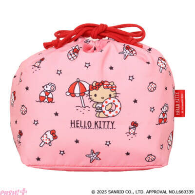 【サンリオ】日焼け姿のハローキティがかわいい！ FACEポーチやBIG巾着がラインナップの『ハローキティ Summerdays ポーチコレクション』がカプセルトイに登場