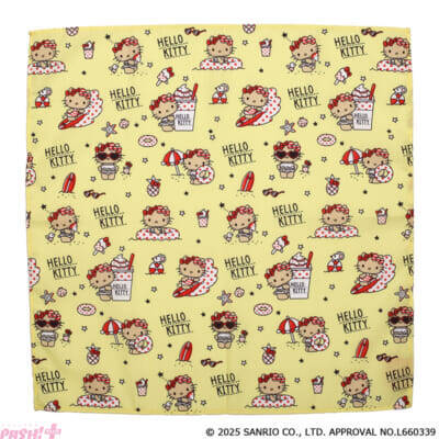 【サンリオ】日焼け姿のハローキティがかわいい！ FACEポーチやBIG巾着がラインナップの『ハローキティ Summerdays ポーチコレクション』がカプセルトイに登場