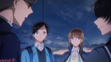 アニメ『アオのハコ』千夏と夢佳の再会に立ち会った大喜は、ふたりのただならぬ空気を感じ取る。Season2 第27話「憧れ」あらすじ＆先行カット