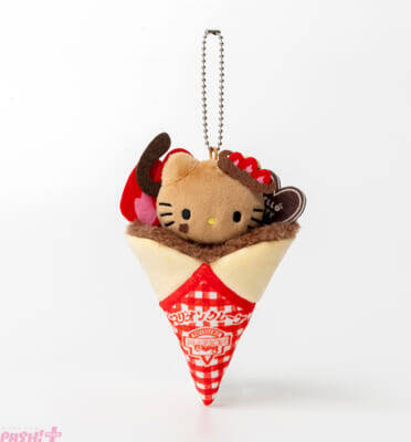 【サンリオ】マリオンクレープに包まれたハローキティがかわいすぎる…！ “ぬい活”にもピッタリのチャームが付属するコラボBOOKが3種類で発売