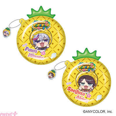 【にじさんじ】やんちゃな表情のミニキャラがキュート！ 不破湊と三枝明那の「ふわぐさ」×ナゴパイナップルパークよりナムコ限定コラボプライズが順次展開