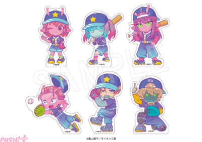 【ミルサブ】ベースボールがテーマの描き下ろしミニキャライラストを使用！ アニメ『銀河特急 ミルキー☆サブウェイ』アクリルスタンドやポラショットコレクションなどの新グッズが登場