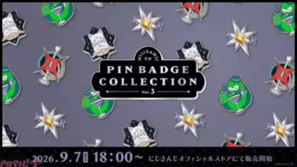 【にじさんじEN】「BY THE BEAT」4名のモチーフをポップにデザイン！ 「NIJISANJI EN PIN BADGE COLLECTION Vol.3」グッズが登場