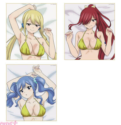 水着＆バニースーツのセクシーな姿にメロメロ…！ アニメ『FAIRY TAIL 100 年クエスト』ルーシィ、エルザ、ジュビアの描きおろし新グッズが登場