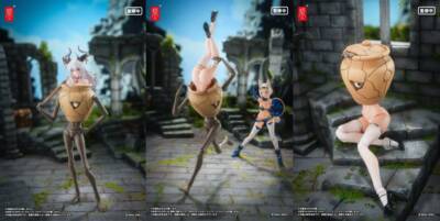 シュールなのにセクシー!? 組み換えも楽しめるアクションフィギュア『RPG-09 壺ミミック』が予約受付開始