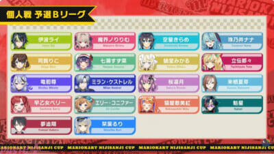 【マリカにじさんじ杯】長尾景が優勝し個人・団体の2冠を達成！ ライバーの“待機芸”ならぬ“レース芸”にも注目の「第8回マリオカートにじさんじ杯」レース結果まとめ