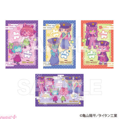 【ミルサブ】お花見姿の描き下ろしミニキャライラストがかわいい！ 大人気アニメ『銀河特急 ミルキー☆サブウェイ』新作グッズが発売決定