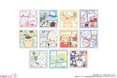 『ちいかわ』仲良しなちいかわたちのかわいいプリントが全11種！ フレーム型ワッフル第2弾『ちいかわ わっふれ～む2』が登場
