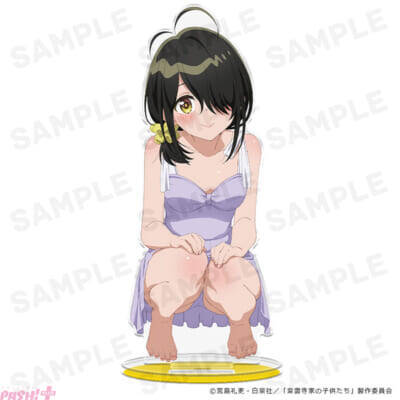 アニメ『紫雲寺家の子供たち』万里、清葉、謳華、南、ことのたちのデザインを使用したアクリルキャラスタンドとダイカットステッカーが受注開始！
