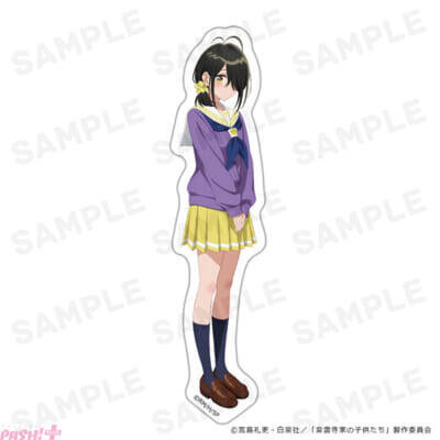 アニメ『紫雲寺家の子供たち』万里、清葉、謳華、南、ことのたちのデザインを使用したアクリルキャラスタンドとダイカットステッカーが受注開始！