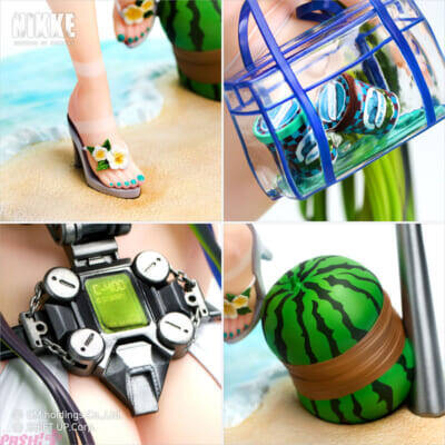 大胆露出のキワドイ水着はヒモの食い込みにも注目！ 『勝利の女神：NIKKE』ギルティが「ディスビリーフウェーブ」の姿でフィギュア化