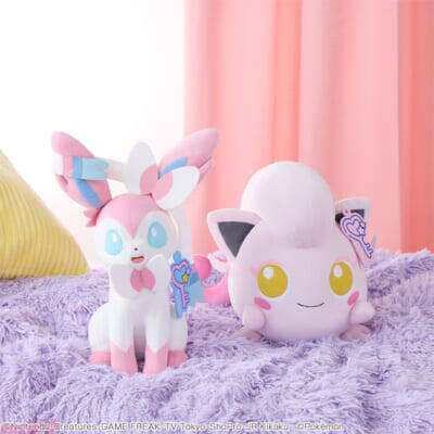 【ポケモン】ピカチュウ、ニンフィア、サケブシッポのかわいいぬいぐるみが登場！ ナムコオリジナルプライズや特典が盛りだくさんの『Pokémon Fancy Time キャンペーン in namco』が開催