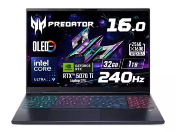 【本日みつけたお買い得品】240Hz有機ELのGeForce RTX 5070 Ti搭載ゲーミングノートが約2万円オフ