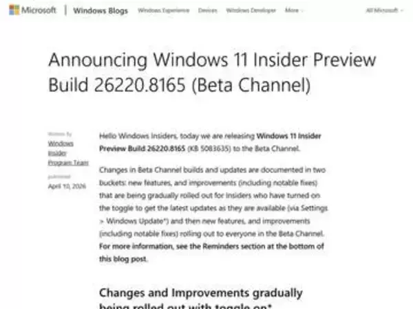 FAT32の2TB対応やセキュアブート確認強化、Windows 11プレビュー版