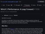 「Windows 11のエクスプローラー高速化へ。WinUI 3で処理時間を25%短縮」の画像1