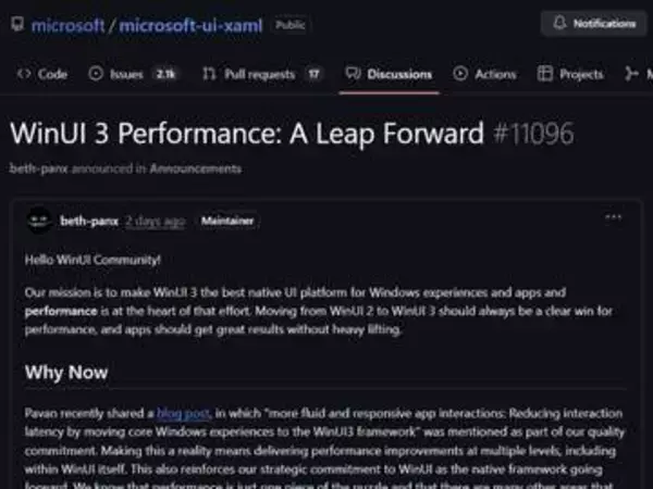 Windows 11のエクスプローラー高速化へ。WinUI 3で処理時間を25%短縮