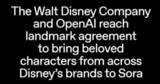 「Soraでミッキーが動く。ディズニーとOpenAIが歴史的提携、10億ドル出資へ」の画像1