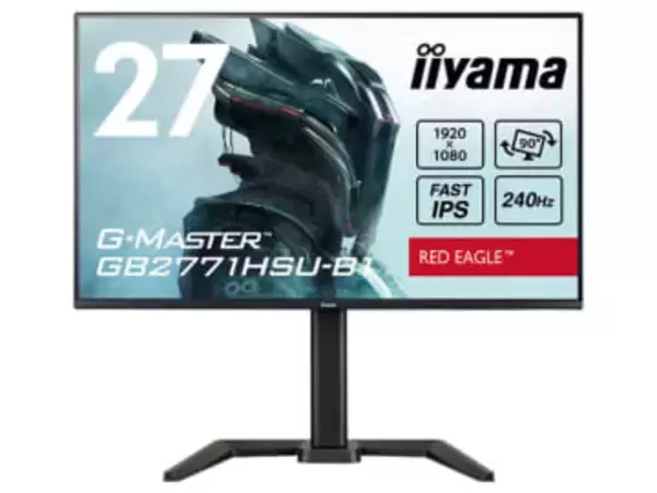 マウス、240Hz駆動の27型フルHDゲーミングモニター