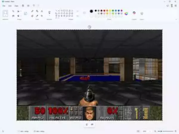 ペイントで動くDoom登場！Ctrl+Zで時を戻せる。Microsoft幹部が制作