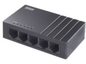 Type-Cで給電できる5ポートスイッチングハブ