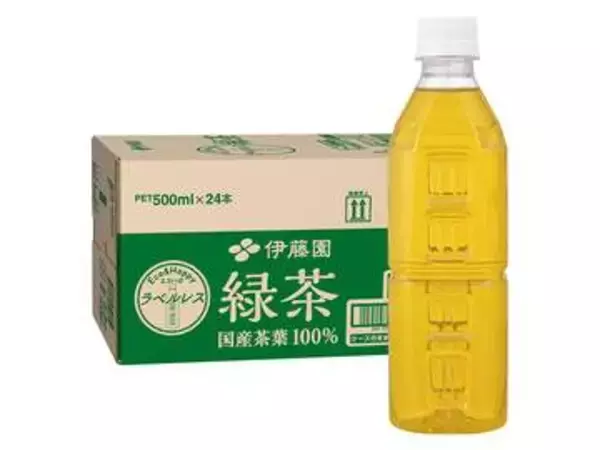 【本日みつけたお買い得品】伊藤園「緑茶」ラベルレス500ml×24本が660円引き！