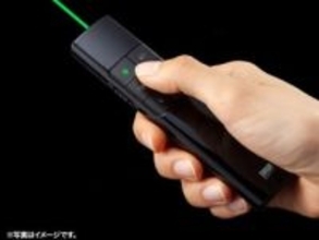 傾けてマウス操作もできるワイヤレスプレゼンター