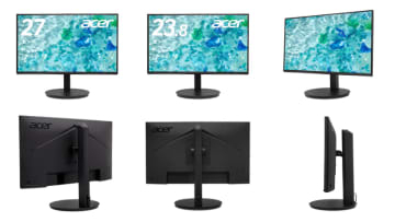 エイサー、エルゴスタンド搭載で144Hz対応の23.8型/27型フルHDモニター