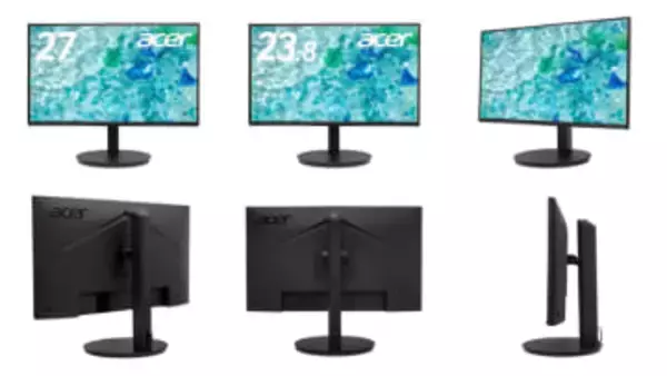 エイサー、エルゴスタンド搭載で144Hz対応の23.8型/27型フルHDモニター