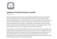 macOSの「フルディスクアクセス」が厳格化へ。AI時代の危険性を考慮