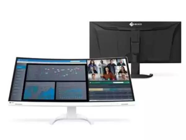 EIZO、94W給電やKVM機能も搭載した7年間標準保証付きの34.1型湾曲モニター