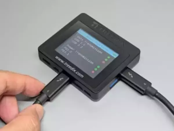 【やじうまミニレビュー】見た目で区別できないUSBケーブルの仕様がたちどころに分かる「Treedix USBケーブルチェッカー」