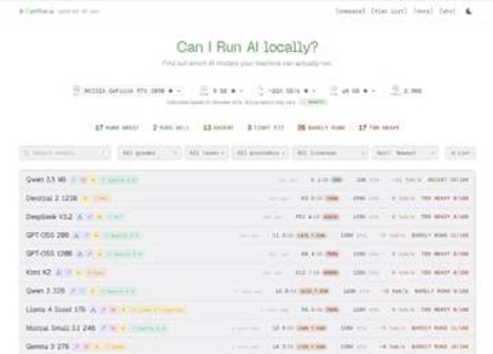 【やじうまPC Watch】今のPCでローカルLLMがどの程度動くのか、ブラウザで自動判定するサイト