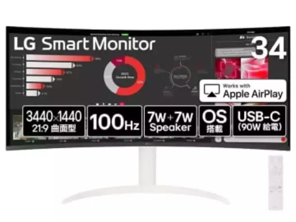 【本日みつけたお買い得品】Type-C搭載の34型ウルトラワイドモニターが約6千円オフ