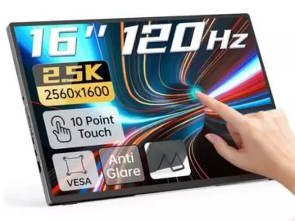 【本日みつけたお買い得品】16型のタッチ対応2.5Kモバイルモニターが約5千円引きで販売中
