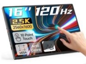 【本日みつけたお買い得品】16型のタッチ対応2.5Kモバイルモニターが約5千円引きで販売中