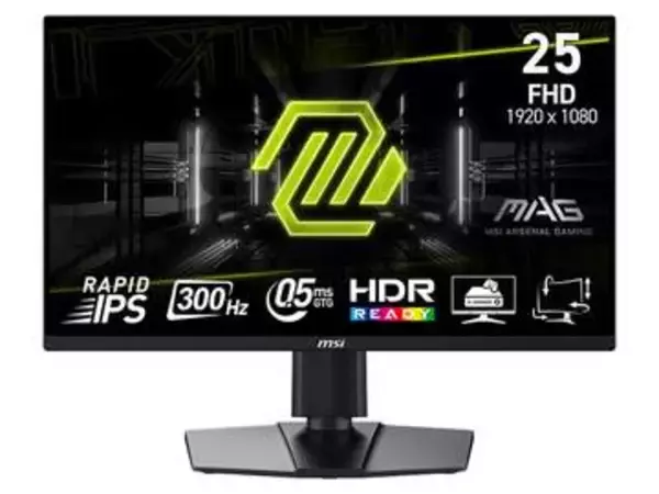 MSI、300Hz対応のeスポーツ向け24.5型ゲーミングモニター